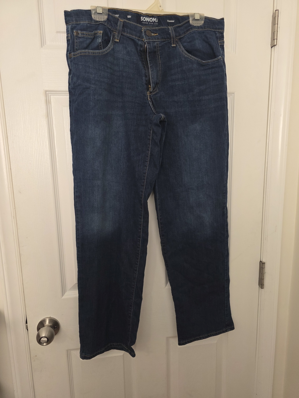 Sonoma Goods For Life Boys Size 18 Husky Dark Wash Straight Flexwear Jeans